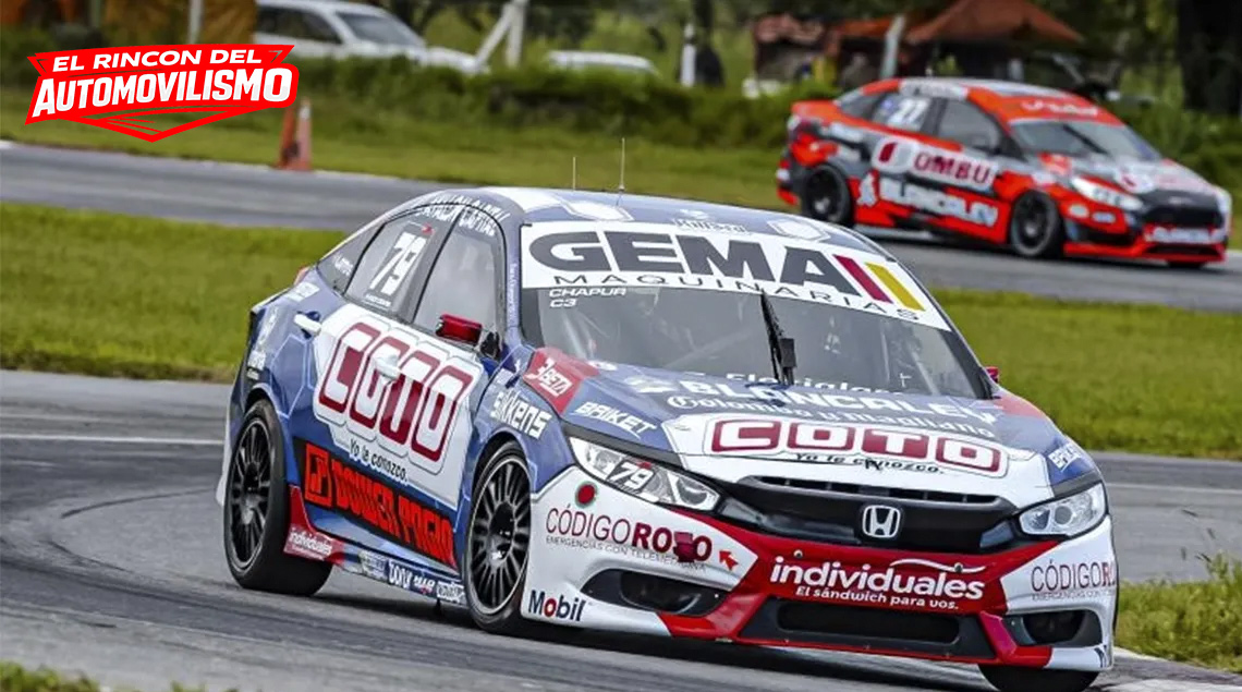 auto marca honda civic de facundo chapur en el autodromo de rosario